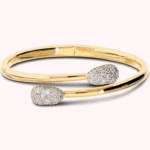 Bracciale Rigido Contrarié con Pavé di Cubic Zirconia