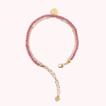 Bracciale Multifilo con Ciondolo Cuore e Pietre Naturali