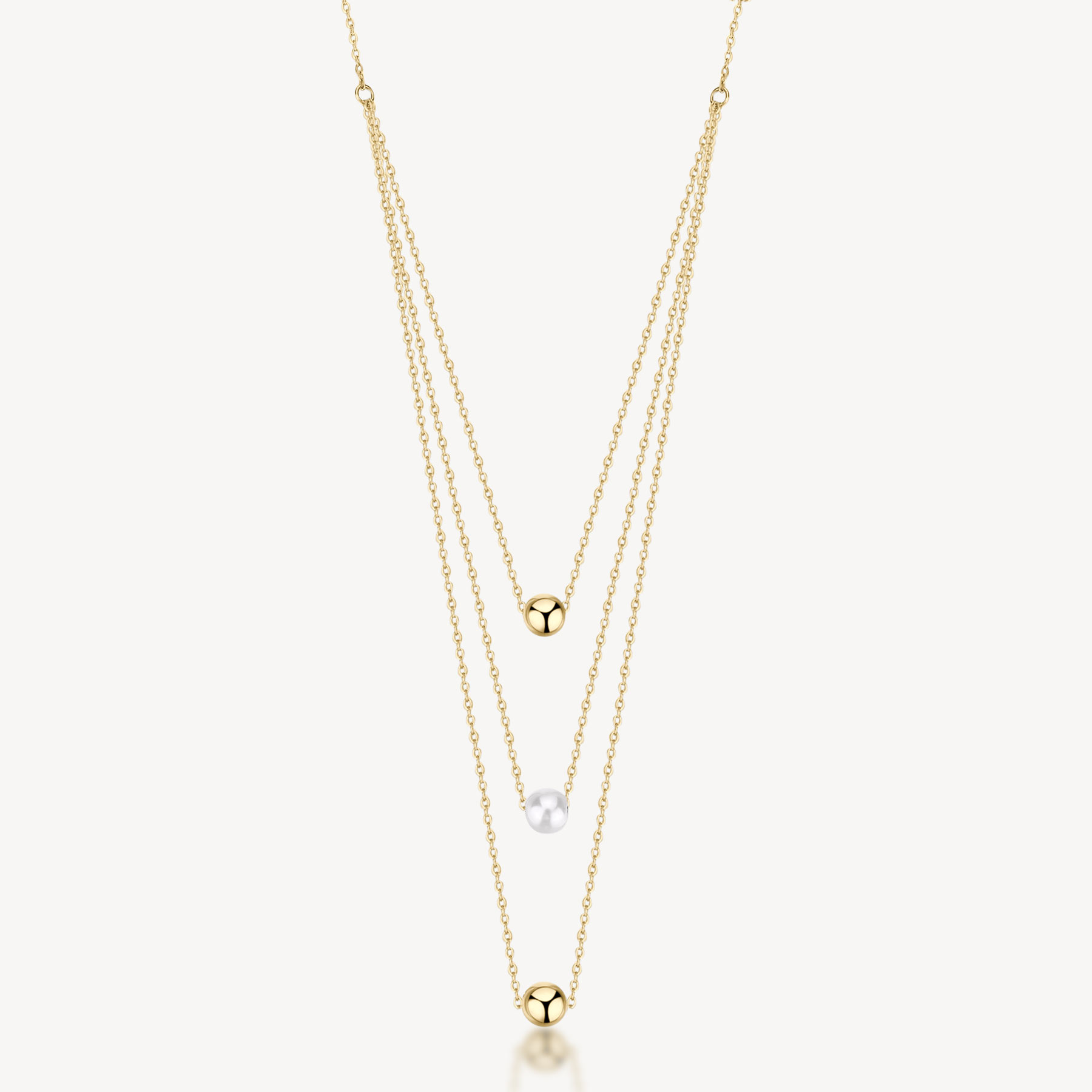 Collana PERFECT in acciaio 316L finitura pvd color oro