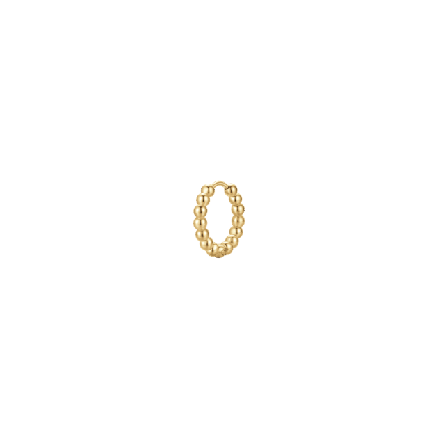 MONO ORECCHINO DONNA IN ACCIAIO IP GOLD MOTIVO A SFERE