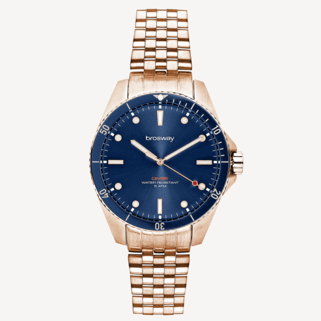 Orologio Solo Tempo DIVER Brosway Rosé e Blu