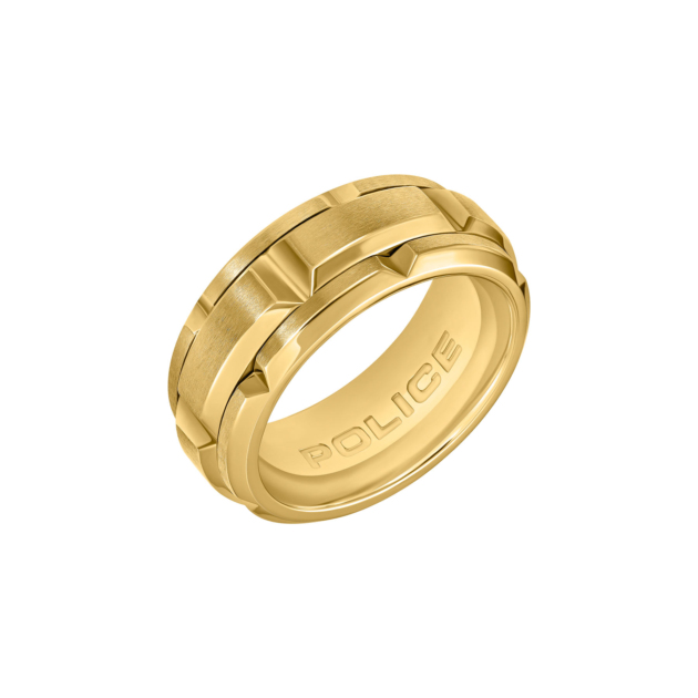 Anello dorato Police in acciaio 316L