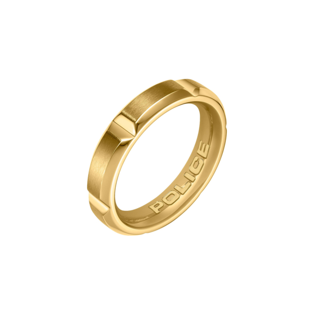 Anello dorato Police in acciaio 316L
